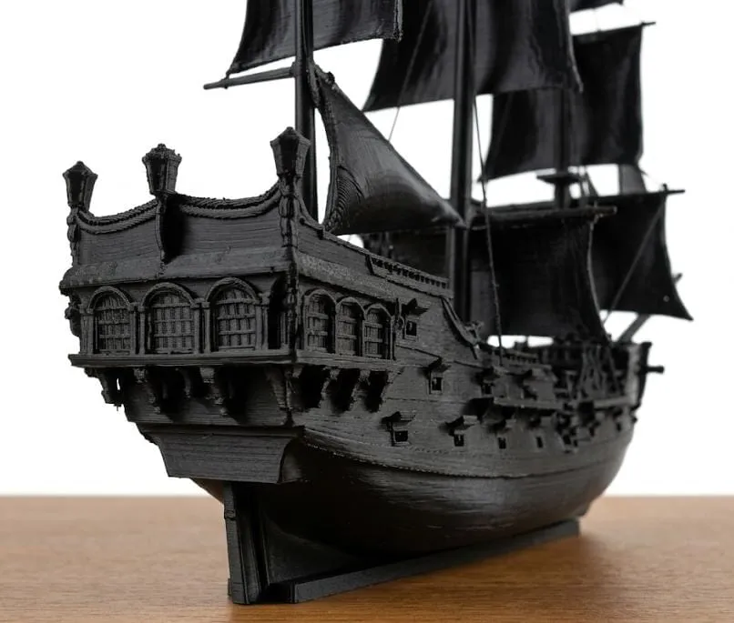 Black Pearl Inspired Pirate Ship, Display Model, photo 5 of 5 - Black Pearl Inspired Pirate Ship, Display Model Household