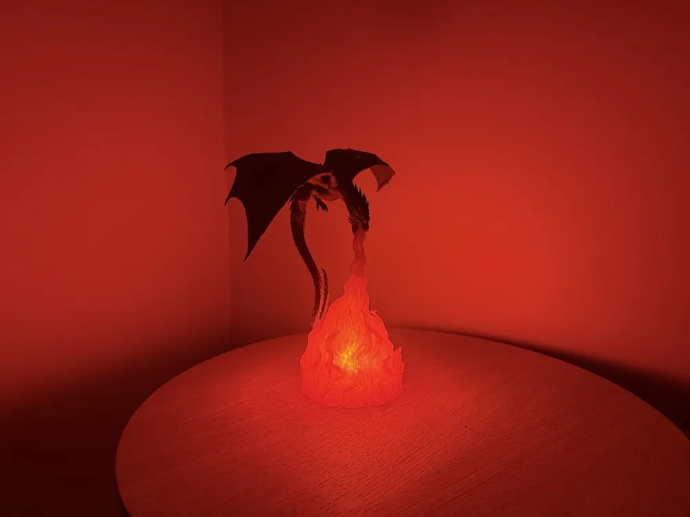 Flame Breath Dragon Lamp V2, photo 2 of 5 - Flame Breath Dragon Lamp V2 Household