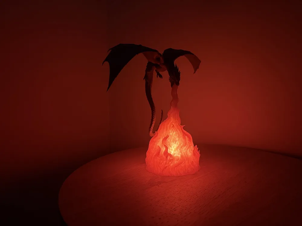Flame Breath Dragon Lamp V2, photo 3 of 5 - Flame Breath Dragon Lamp V2 Household