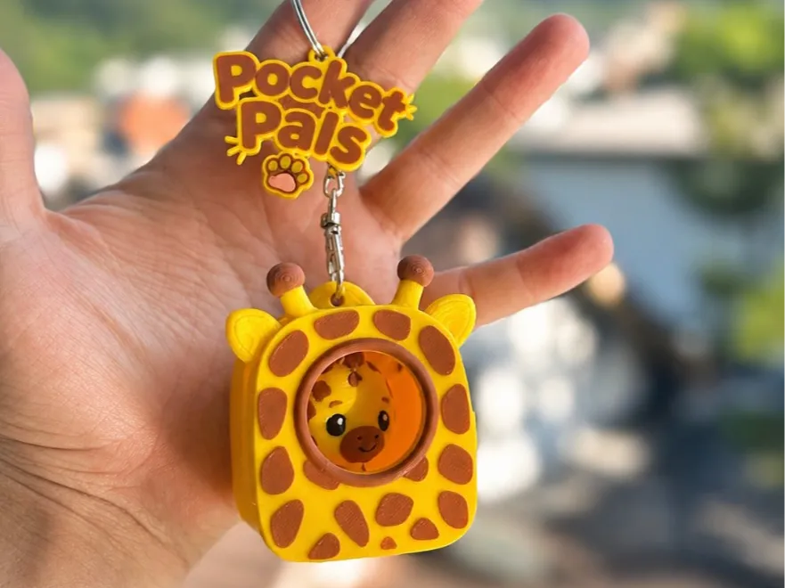 Pocket Pals - Giraffe Bag Charm
